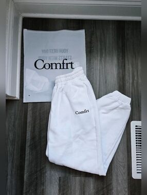 Comfrt Cloud Jogger Sweatpants - "Snow" White